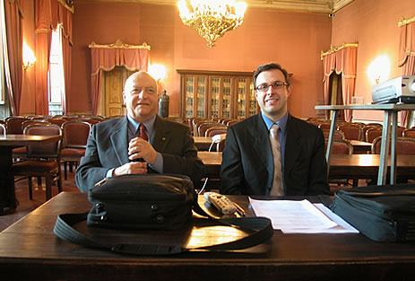 Walter Belardi e Marco Forni all'Accademia dei Lincei